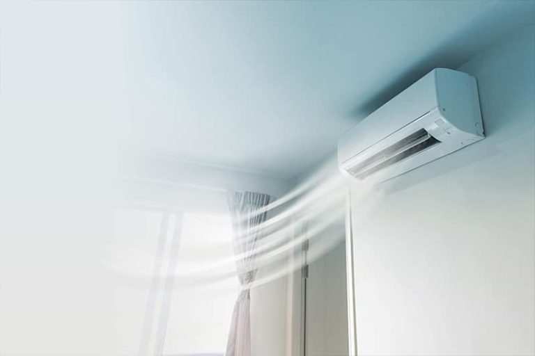 split type air conditioning cool air