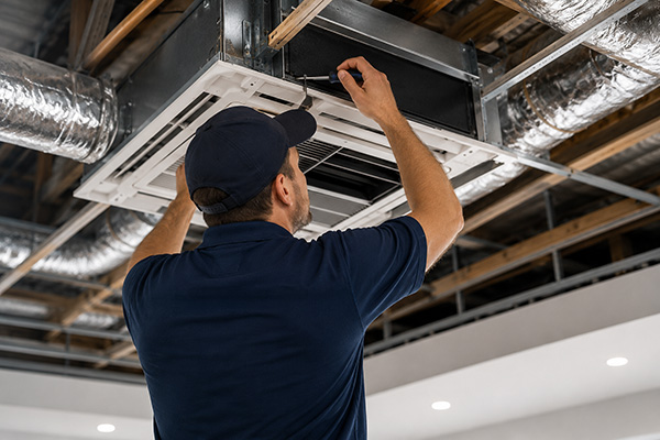 Ducted air con installation